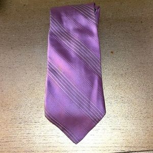 Purple silk tie